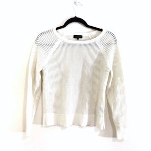 Rag & Bone Shelby Open Waffle Knit Cream Sweater Size Small
